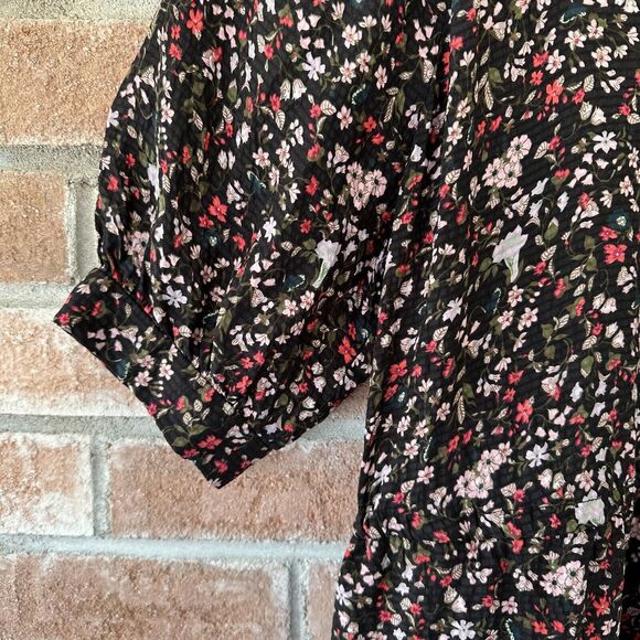 Rebecca Taylor 100% Silk Floral Dress Size 4 - Picture 11 of 11